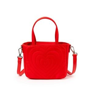 RED HEART CROSSBODY HANDBAG